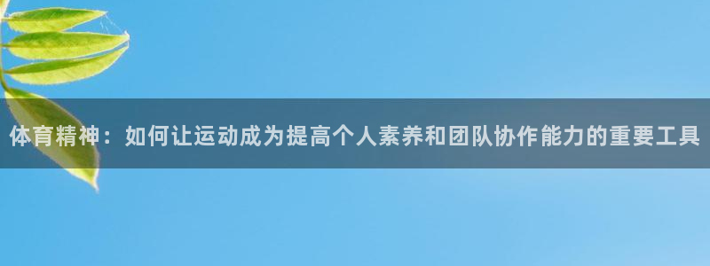 3377体育官方正版app集团官网网址：体育精神：如
